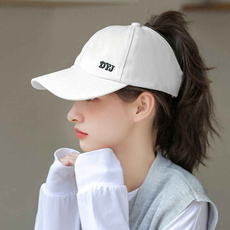 Baseball Cap Structured - 여름용 솔리드 야구 모자 골프웨어 여성