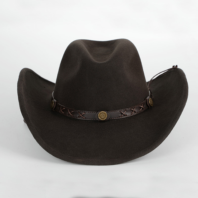 Fedora Hat Wool - X4007 100% 양모 카우보이 모자 방수