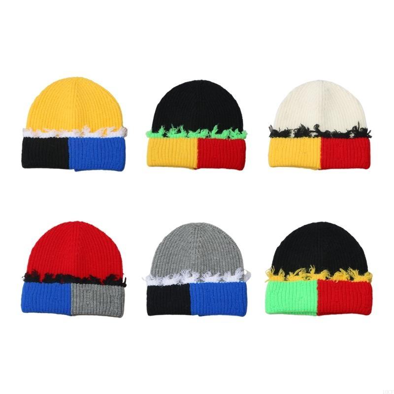 Beanie Cuffed Knit - 한국어 버전 색상 일치 니트 커프