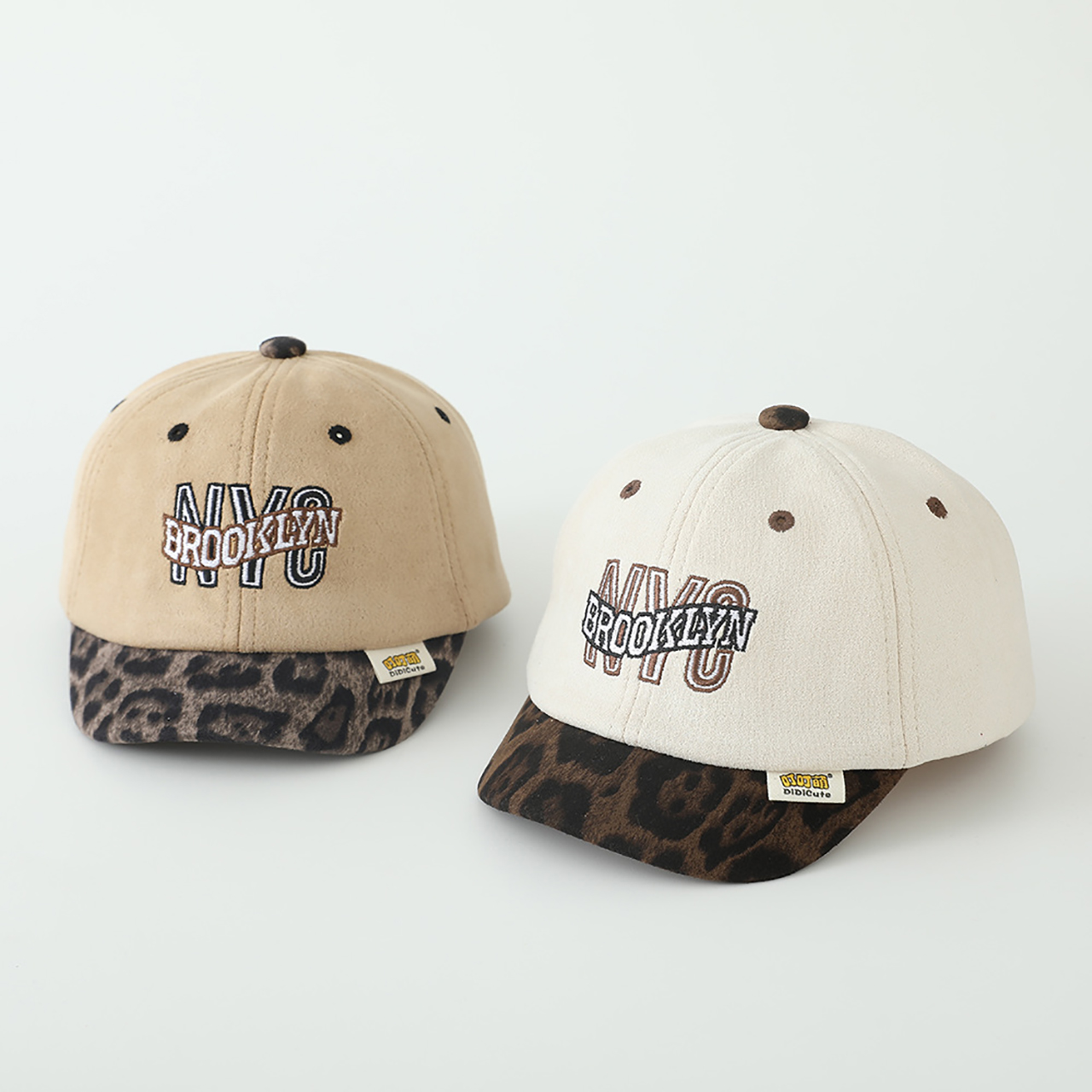 Visor Sun Hat - 소년 소녀 짧은 챙 야구 모자