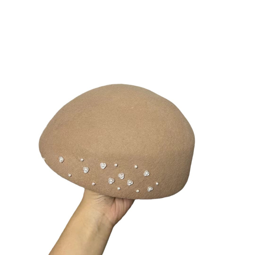 Beret French Wool - 여성용 프렌치 엔트리 럭스 울 베레모,