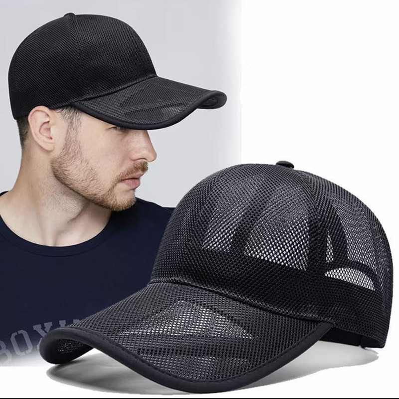 Baseball Cap Structured - 여름용 통풍성 풀 메쉬 야구 모자,