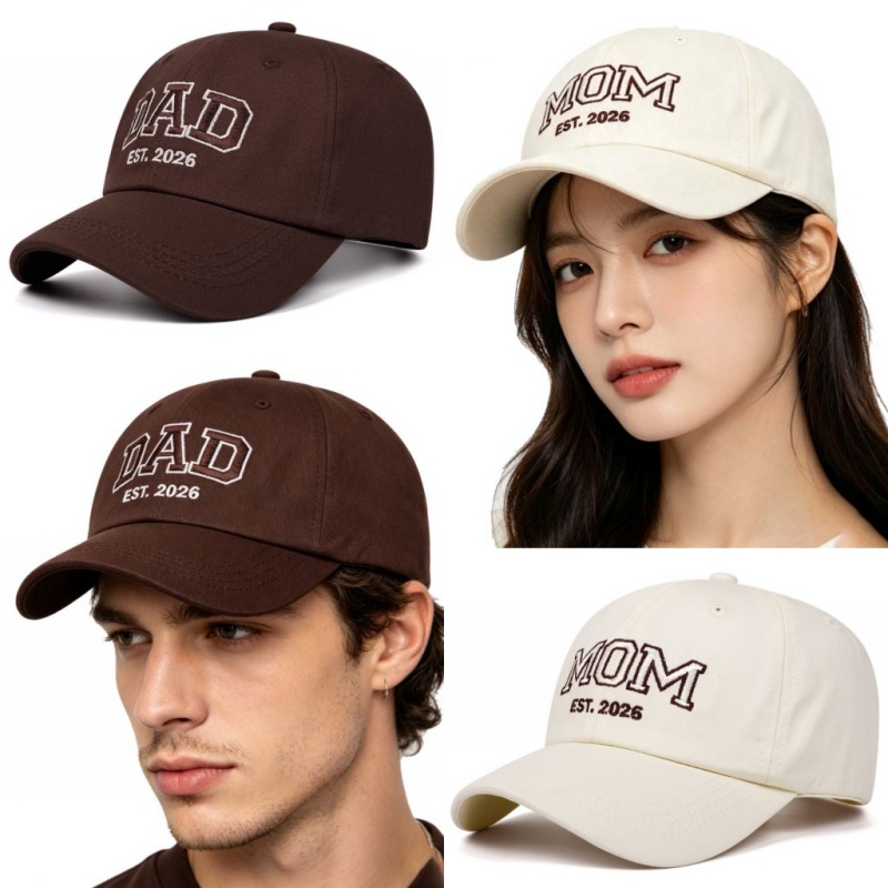 Golf Cap Dad - NEW DAD MOM 자수 솔리드 컬러