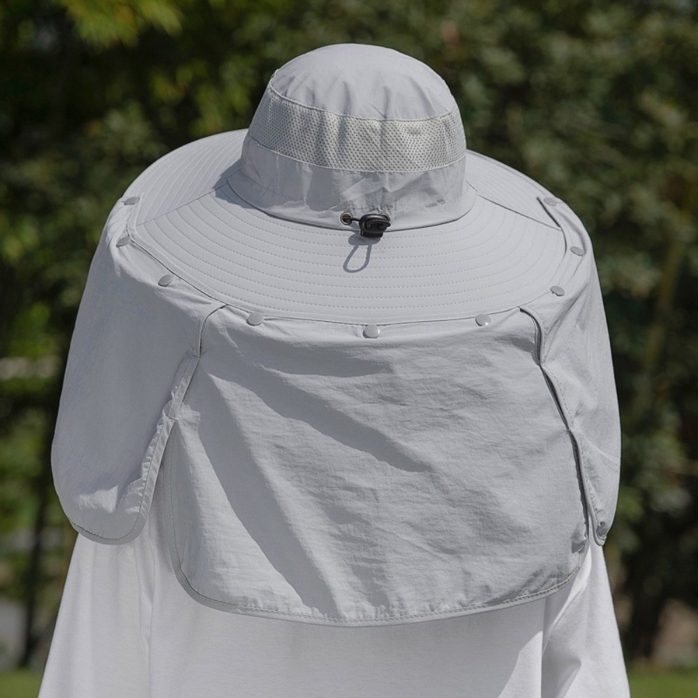 Visor Sun Hat - 심플한 천 소재 남성용 햇빛 가리개