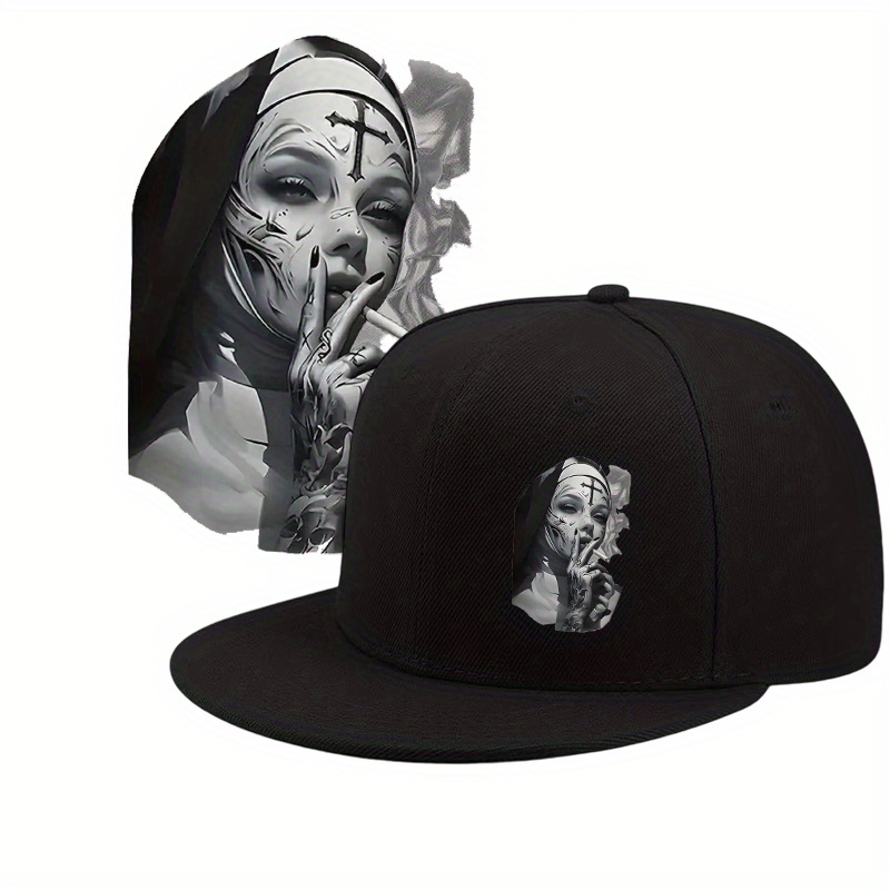 Snapback Hat Flat - 패션 플랫 브림 야구 모자 조절