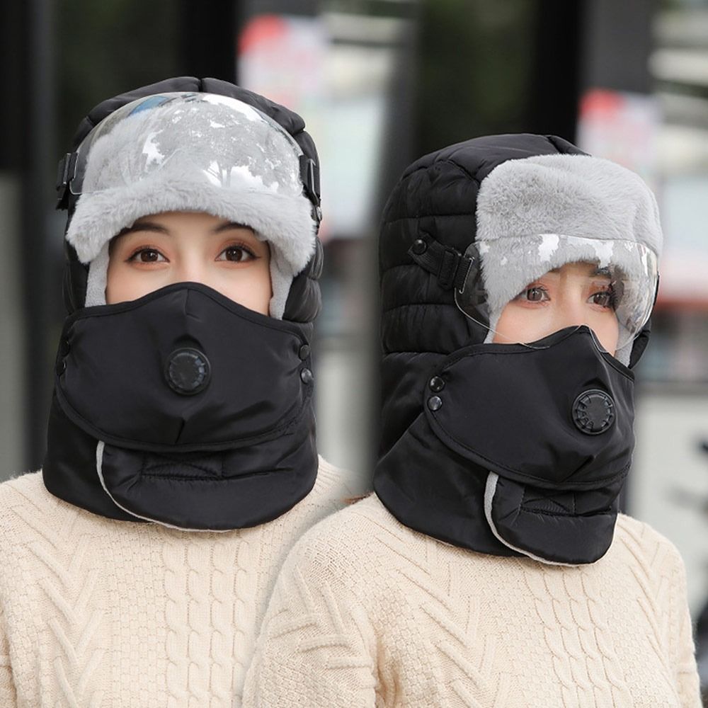Winter Trapper Hat - 안개 방지 안경으로 추위 보호 플러시