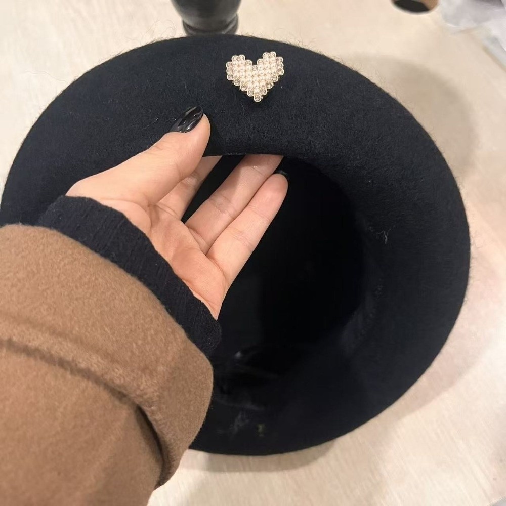 Beret French Wool - 패션 따뜻한 겨울 울 베레모 모자
