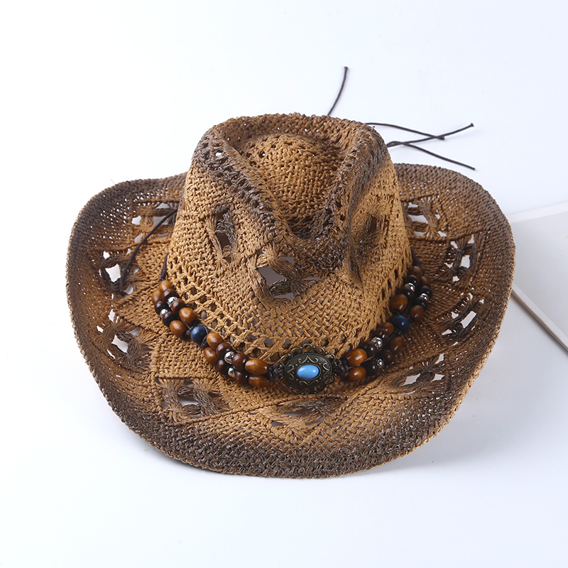 Cowboy Hat Straw - 스페인 레트로 카우보이 밀짚모자 봄 여름