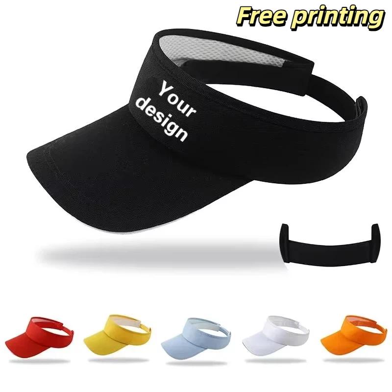 Visor Sun Hat - 맞춤형 로고 자외선 차단 여성 골프