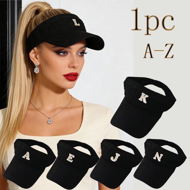 Baseball Cap Structured - 1Pc 핑크 여성용 A-Z 문자 오픈탑