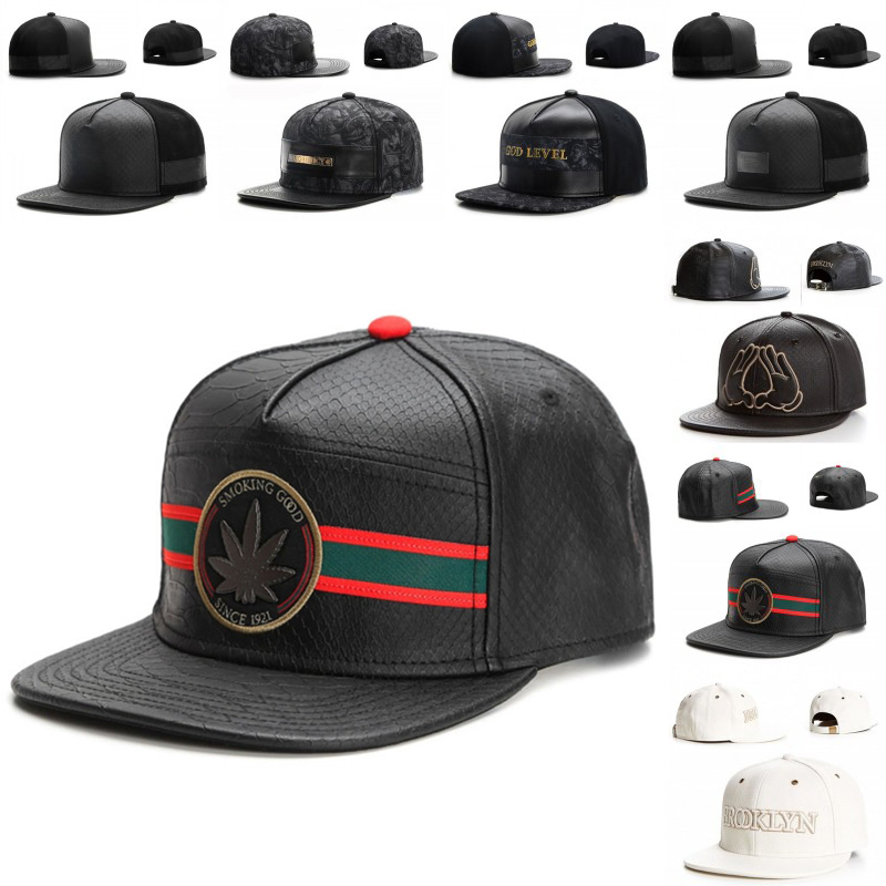 Baseball Cap Structured - 패션 브랜드 가죽 모자 남성용 여성용