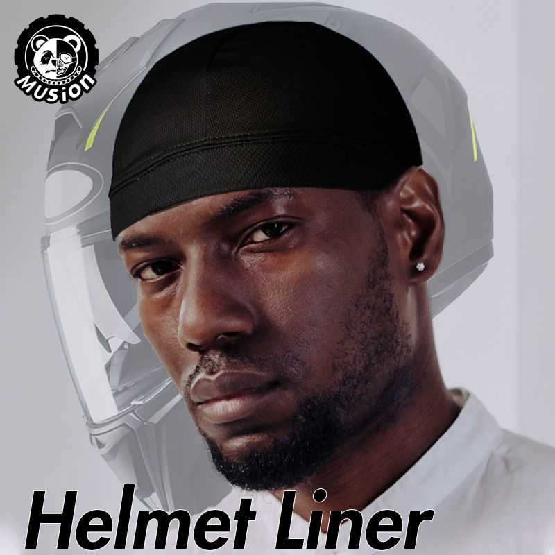 Skull Cap Helmet Liner - Musion 남성용 보넷 비니 캡, 땀