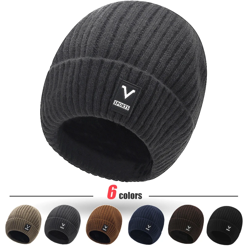 Beanie Cuffed Knit - 비니 남성 Slouchy 니트 해골 모자