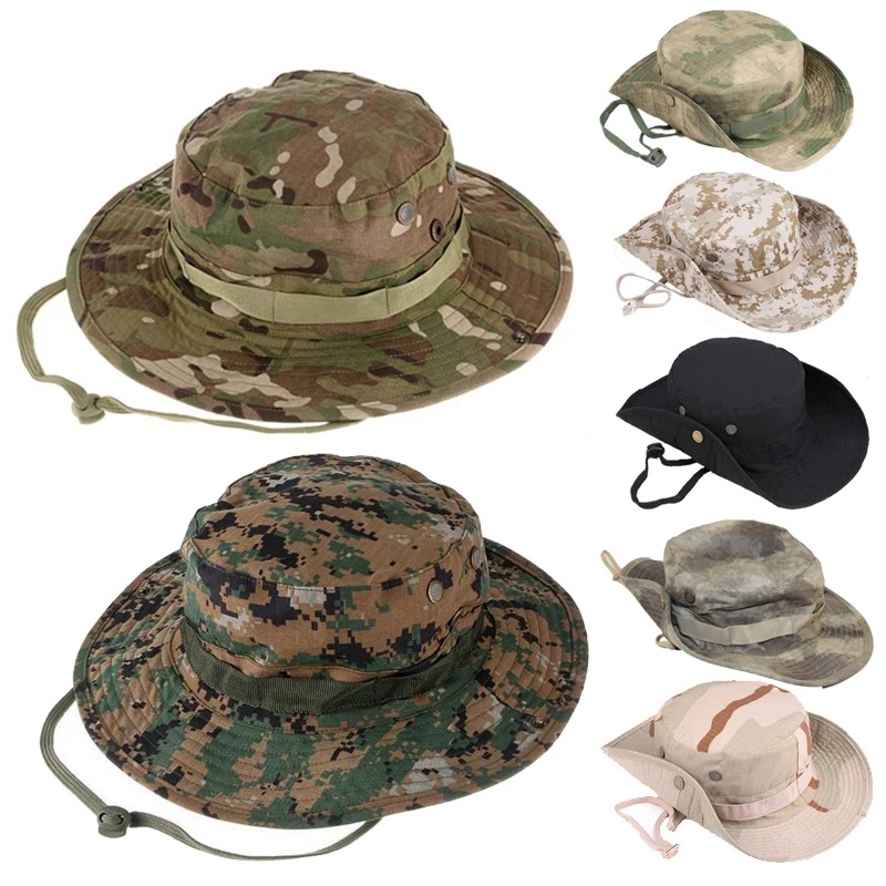 Boonie Hat Tactical - 위장 전술 부니 햇 캠핑 등산