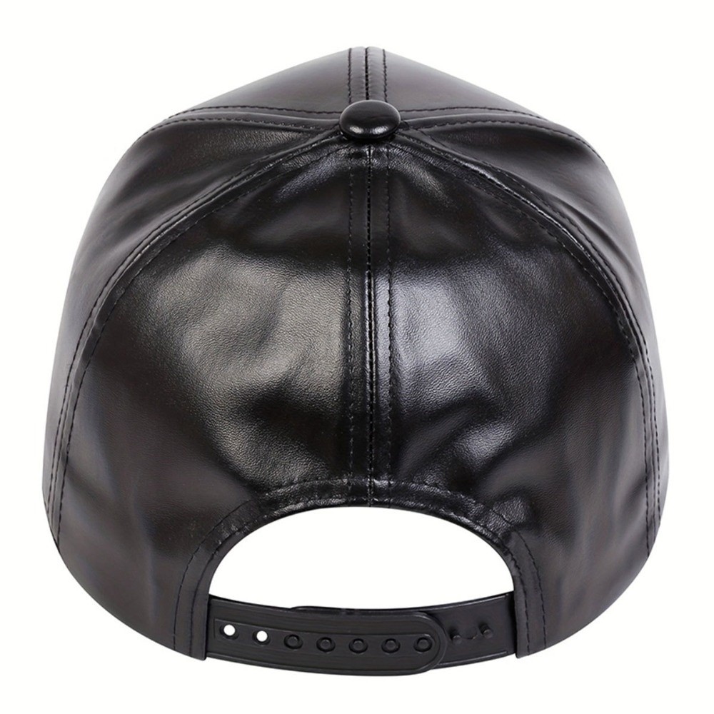 Baseball Cap Structured - 패션 PU 솔리드 야구 모자 아빠