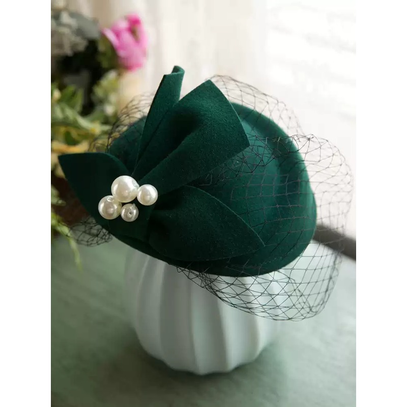 유니버스 식료품점 프랑스 우아한 영국 빈티지 메쉬 베레 - Beret French Wool 리뷰 및 가격