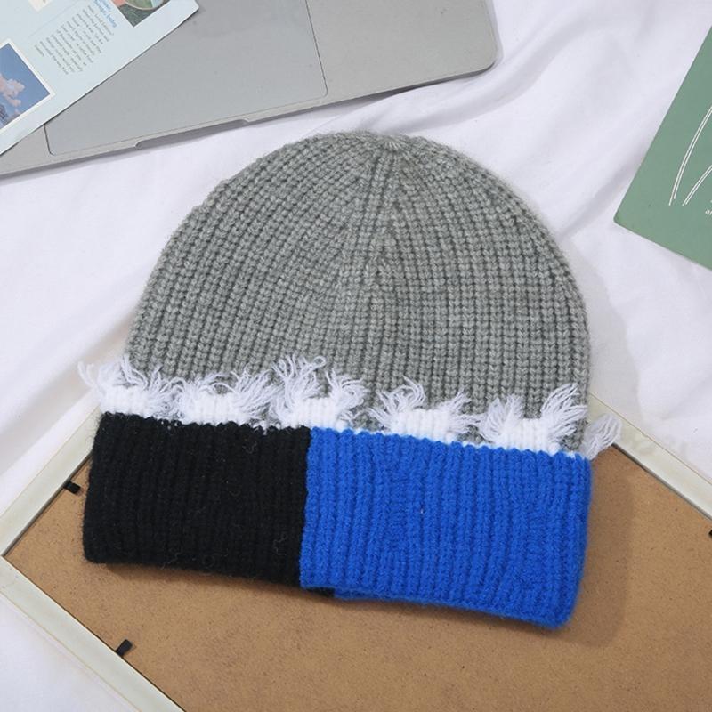 한국어 버전 색상 일치 니트 커프 비니 따뜻한 방풍 니 - Beanie Cuffed Knit 리뷰 및 가격