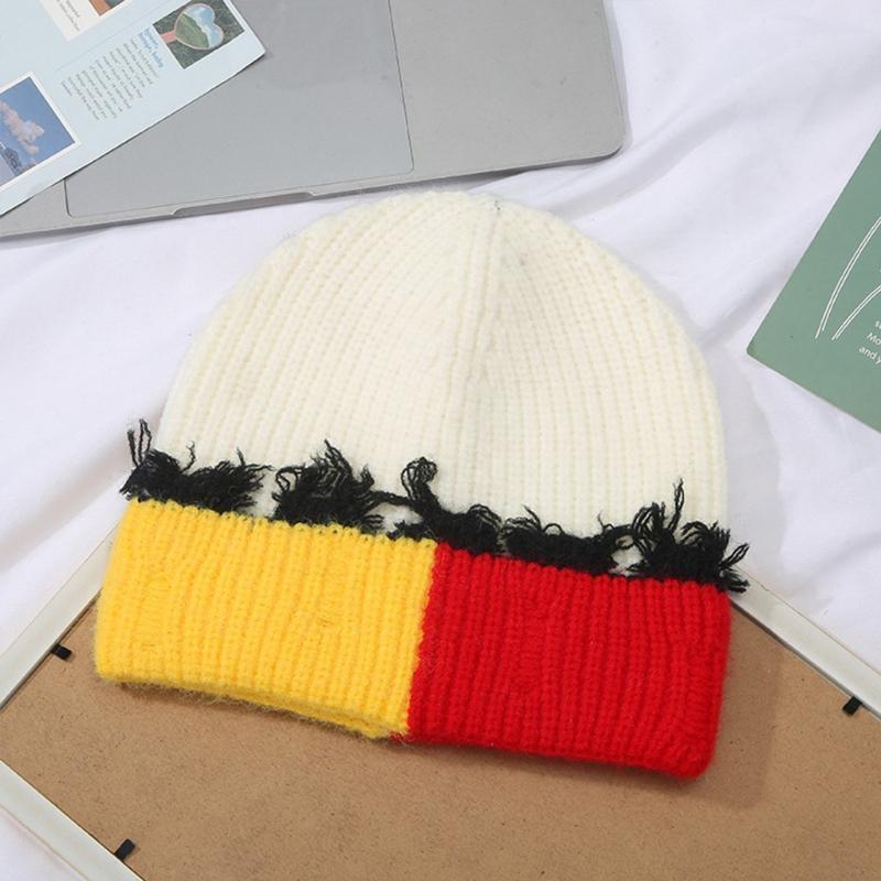 한국어 버전 색상 일치 니트 커프 비니 따뜻한 방풍 니 - Beanie Cuffed Knit 리뷰 및 가격