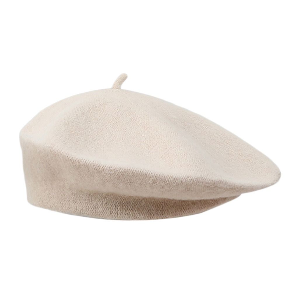 가을 여성 겨울 따뜻한 울 베레모 레트로 단색 플레인  - Beret French Wool 리뷰 및 가격