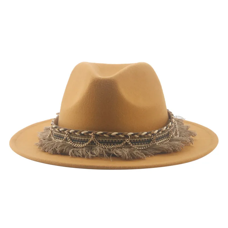 카우보이 모자 모자 페도라 모자 펠트 남자 모자 여성용 - Fedora Hat Wool 리뷰 및 가격