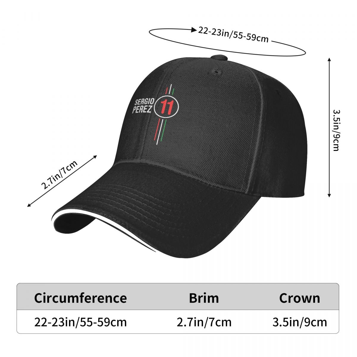 세르지오 페레즈 F1 자동차 레이싱 워싱 남자 야구 모 - Golf Cap Dad 리뷰 및 가격