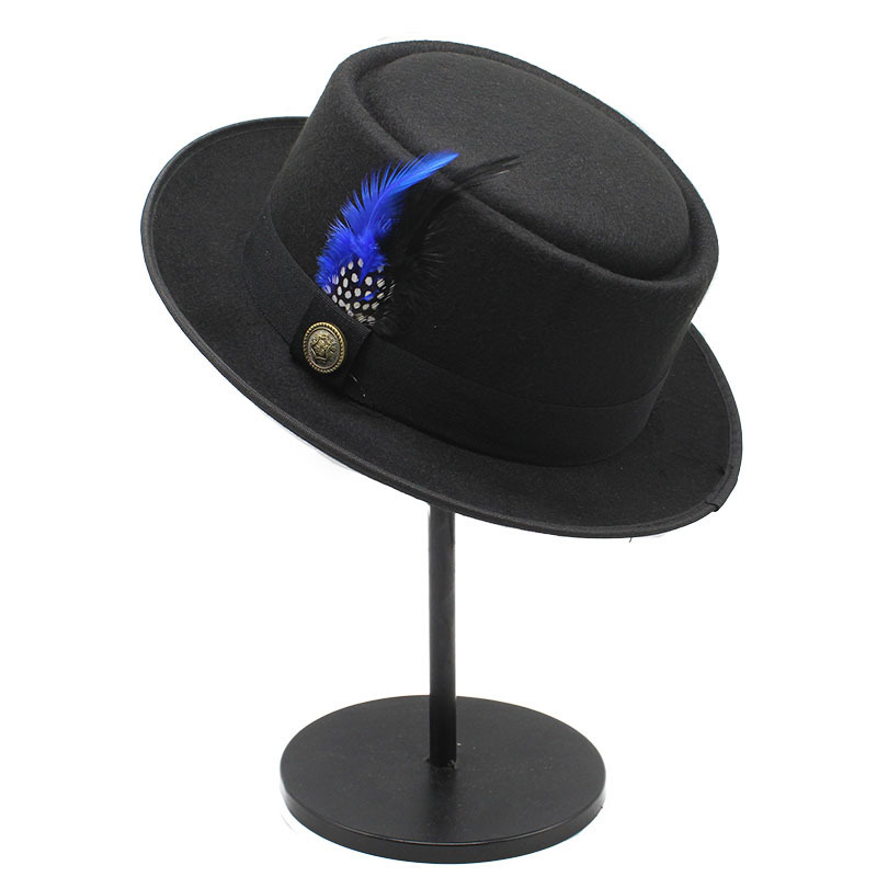 남성용 빈티지 돼지 고기 파이 모자, 넓은 챙 양모 펠 - Fedora Hat Wool 리뷰 및 가격