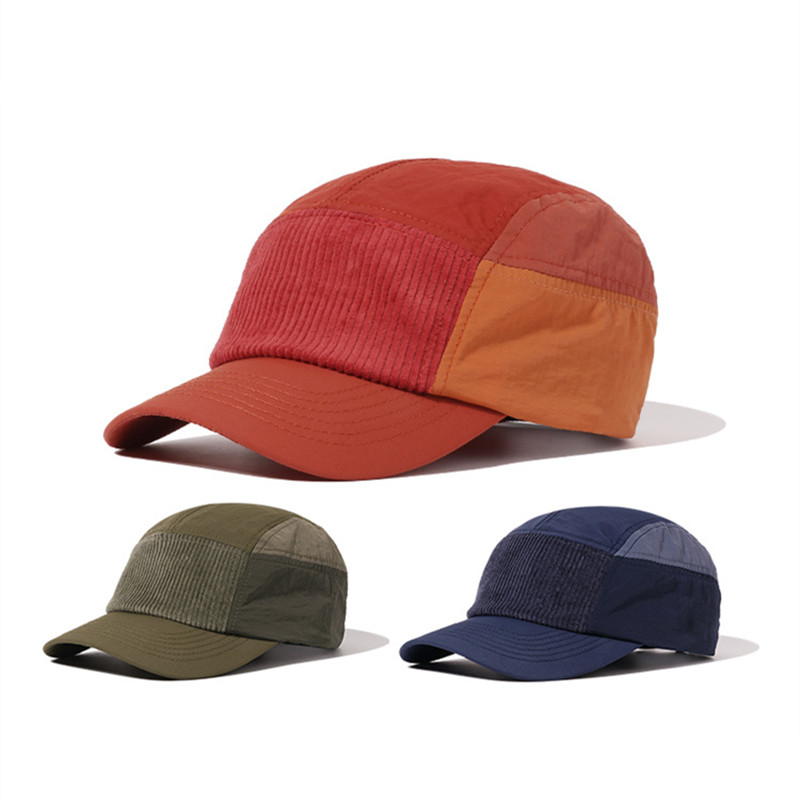 5 패널 스트릿 스타일 작업복 야구 모자 컬러 블록 코 - Corduroy Cap 5 Panel 리뷰 및 가격