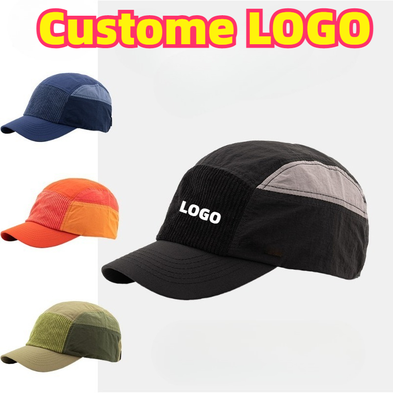 맞춤 자수 로고 컬러 블록 코듀로이 패널 야구 모자 봄 - Corduroy Cap 5 Panel 리뷰 및 가격