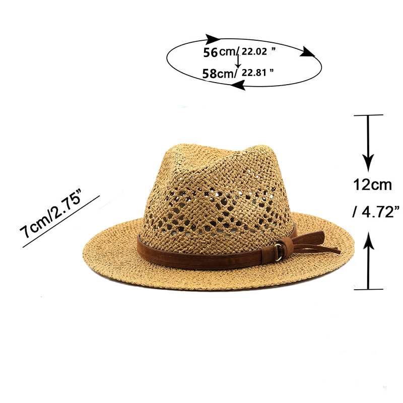 중공 남자 라피아 밀짚 모자 밀짚 카우보이 모자 웨스턴 - Cowboy Hat Straw 리뷰 및 가격