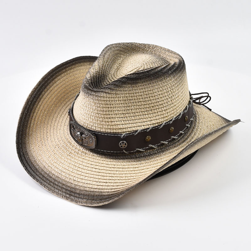 여름 서부 카우보이 밀짚모자 남녀공용 야외 넓은 챙 햇 - Cowboy Hat Straw 리뷰 및 가격