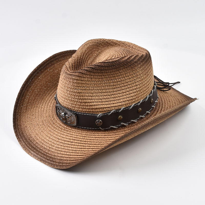여름 서부 카우보이 밀짚모자 남녀공용 야외 넓은 챙 햇 - Cowboy Hat Straw 리뷰 및 가격