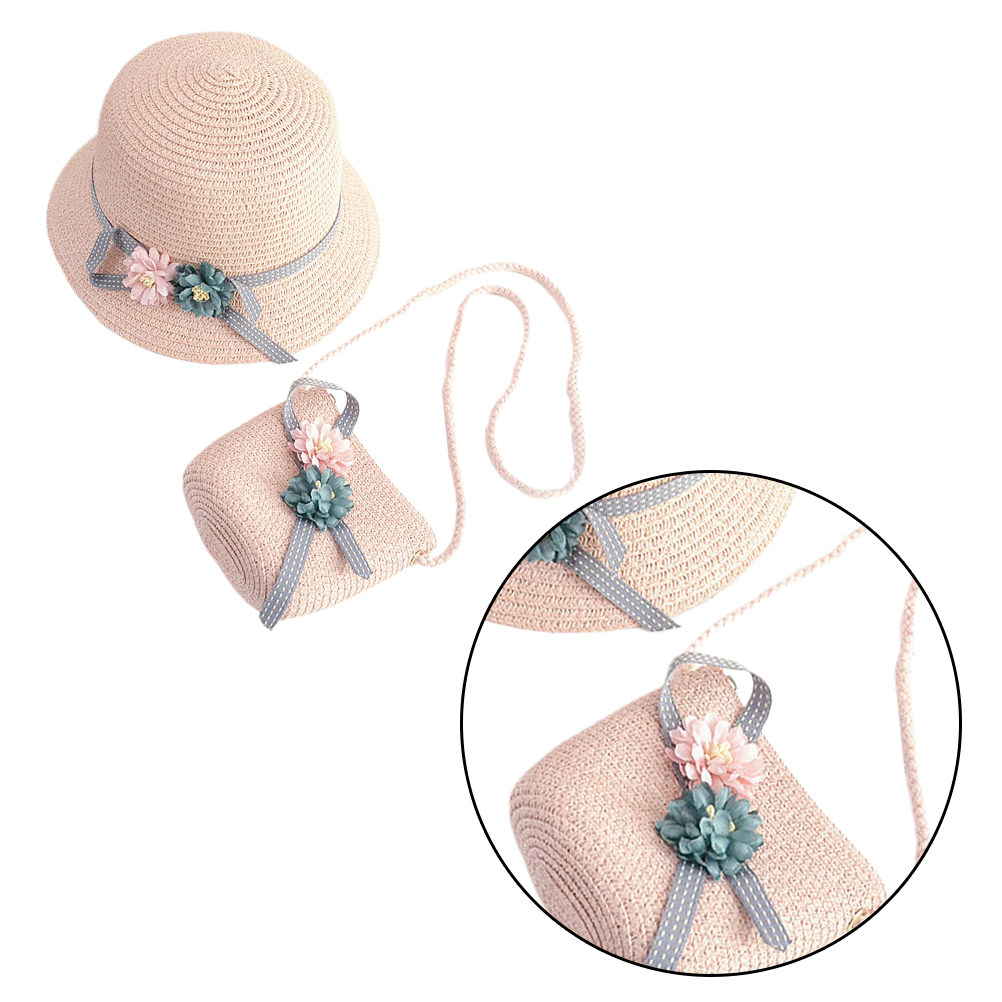 1세트 1 와이드 브림 썬햇과 크로스백 핑크 비치 세트 - Sun Hat Wide Brim 리뷰 및 가격