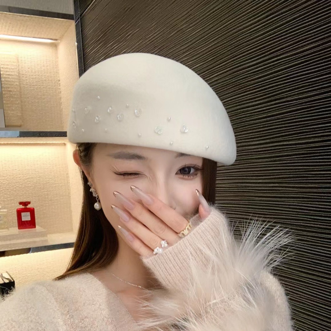 여성용 프렌치 엔트리 럭스 울 베레모, 소셜라이트 스타 - Beret French Wool 리뷰 및 가격