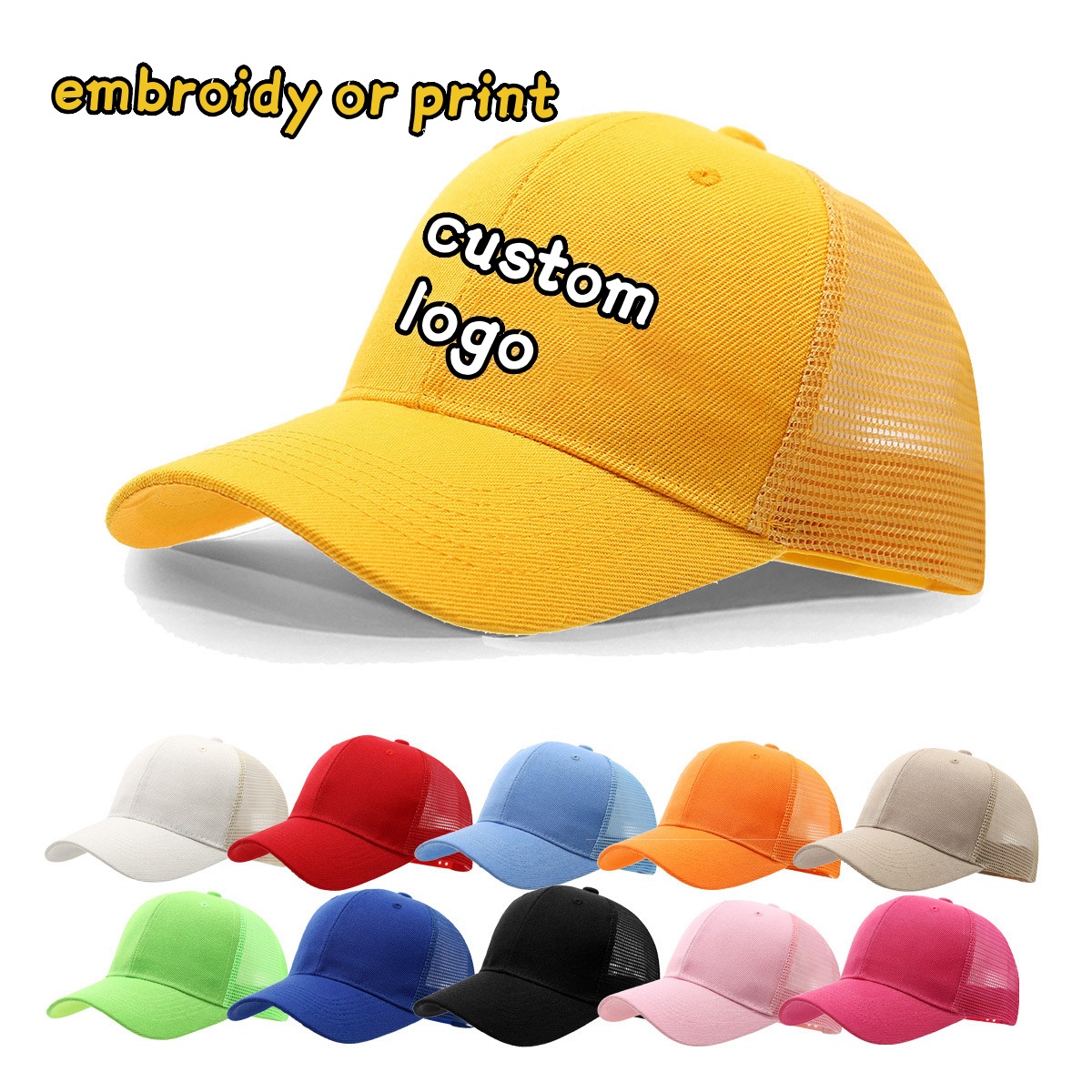 맞춤형 로고 자수 프린팅 무지 여름 메쉬 모자 남녀 야 - Trucker Cap Mesh 리뷰 및 가격