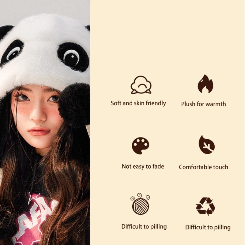 팬더 귀 모자 팬더 귀고리 모자 후드 모자 양털 귀고리 - Trapper Hat Ear Flap 리뷰 및 가격
