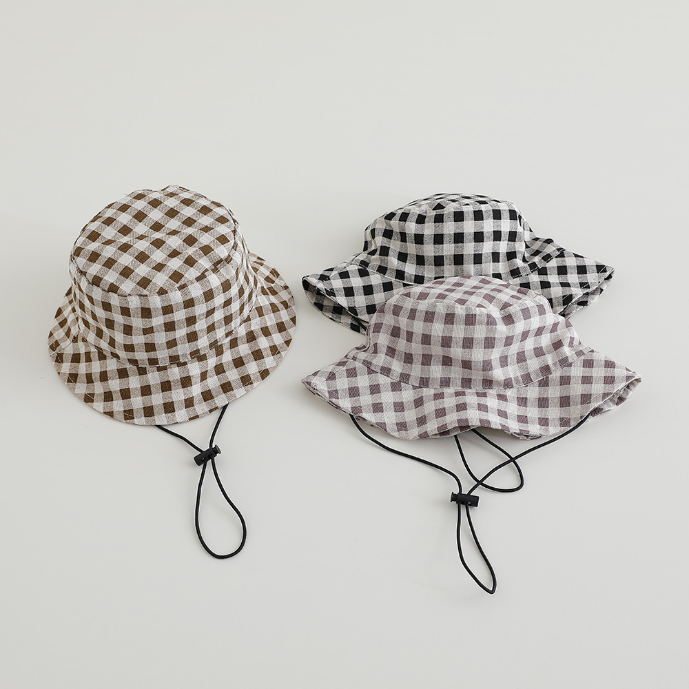 넓은 챙 가을 햇빛 가리개 모자 아기 체크 무늬 어부  - Sun Hat Wide Brim 리뷰 및 가격
