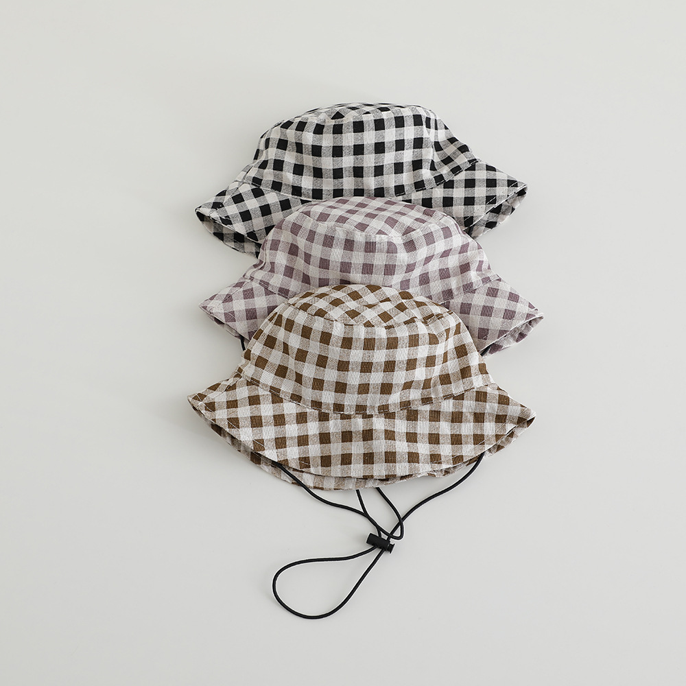 넓은 챙 가을 햇빛 가리개 모자 아기 체크 무늬 어부  - Sun Hat Wide Brim 리뷰 및 가격