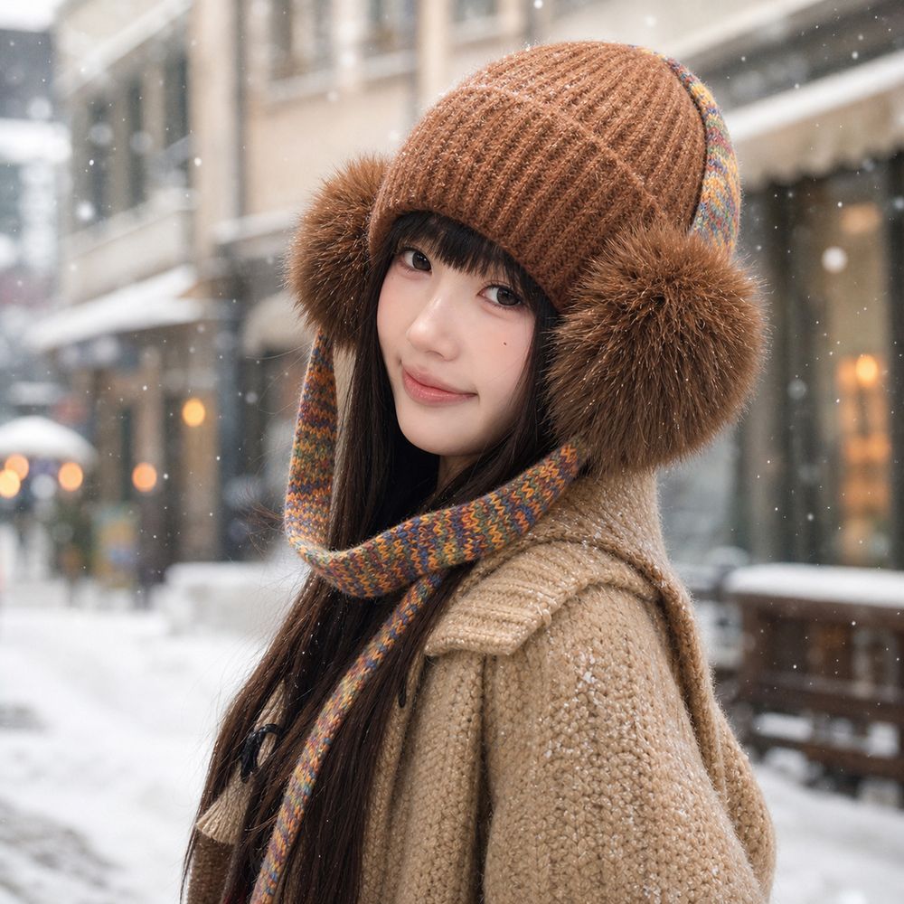 레트로 니트 귀덮개 비니, 커프스형 따뜻한 플리스 안감 - Beanie Cuffed Knit 리뷰 및 가격