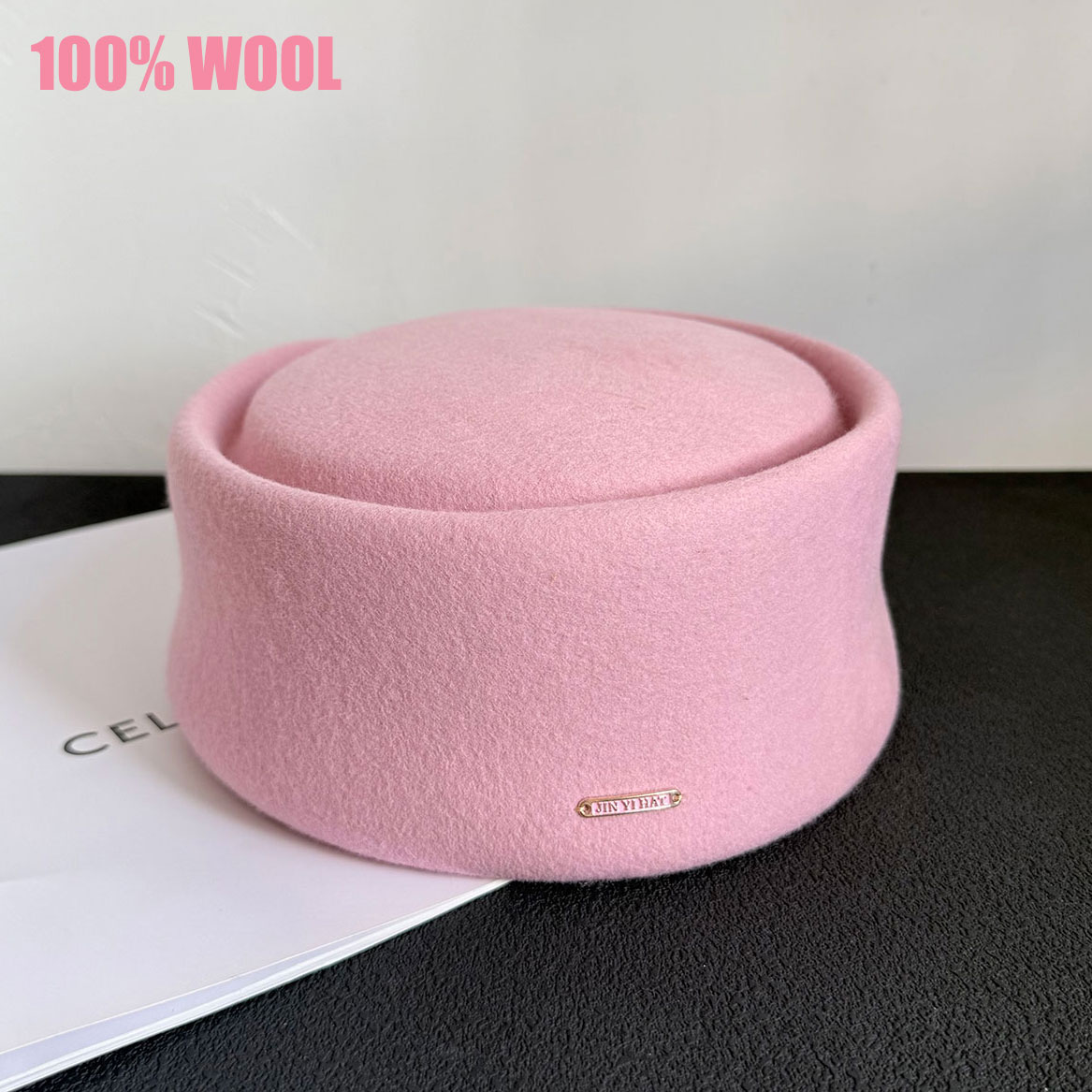 가을 겨울 신상 100% 핑크 블랙 울 모양의 약통 모 - Beret French Wool 리뷰 및 가격
