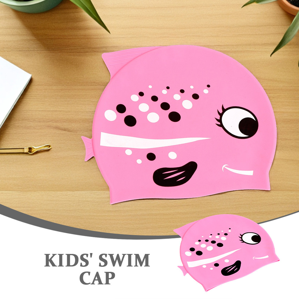 2Pcs 어린이 실리콘 수영 모자 귀여운 물고기 패턴  - Swim Hat Silicone 리뷰 및 가격
