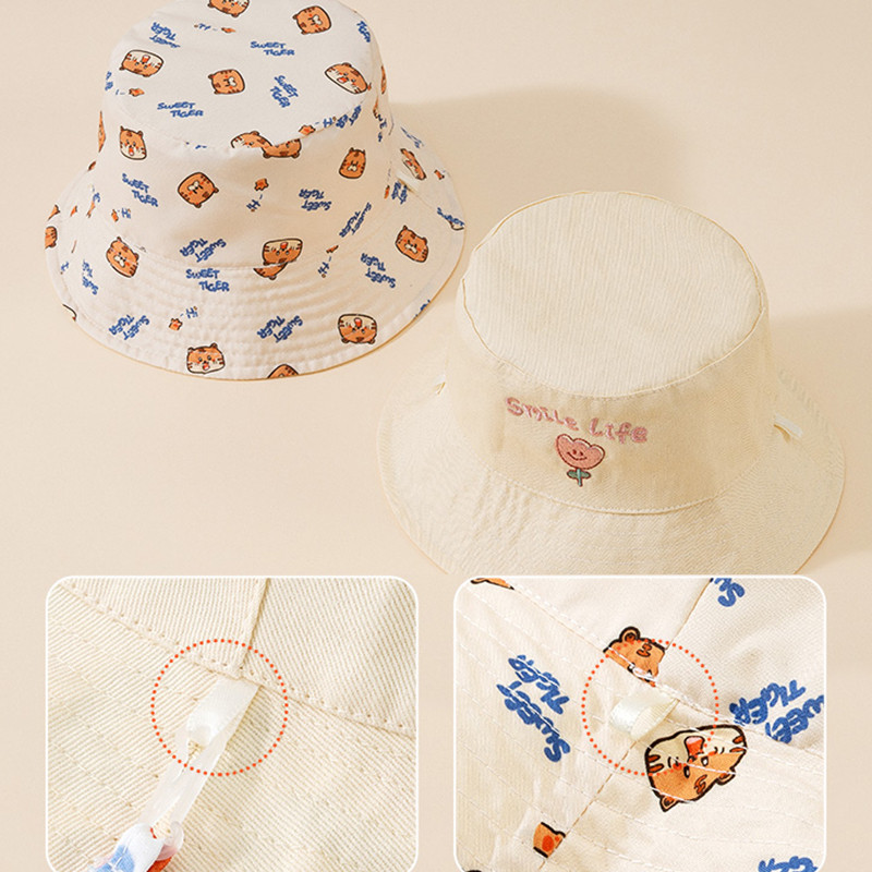 자수 레터링 베이비 버킷햇 양면 프린트 유아 남아 여아 - Bucket Hat Cotton 리뷰 및 가격