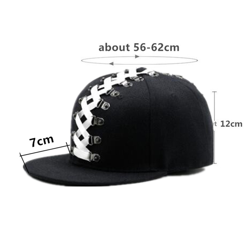 노벨티 펑크 스타일 힙합 모자 플랫 챙 모자 개성 패션 - Snapback Hat Flat 리뷰 및 가격