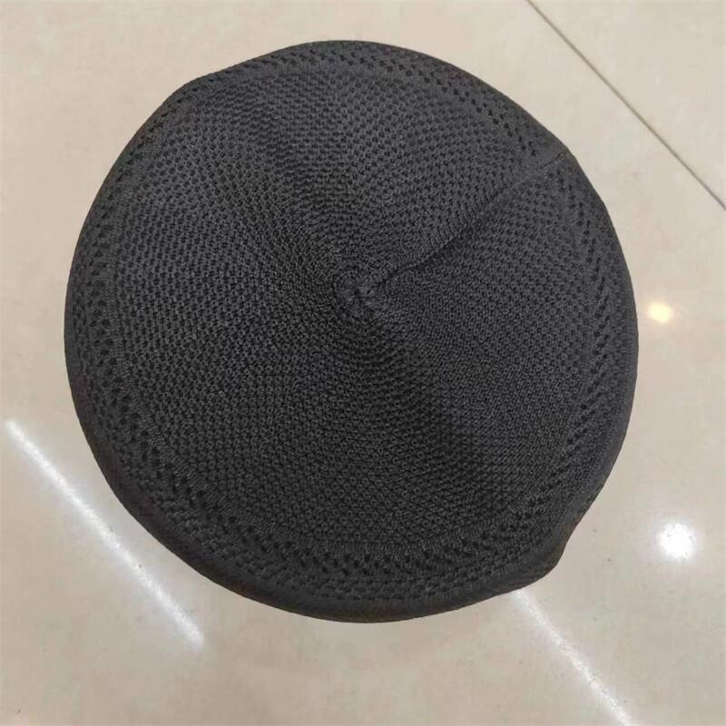 남성용 무슬림 모자, 스컬 기도 모자, 플랫 탑 니트  - Snapback Hat Flat 리뷰 및 가격