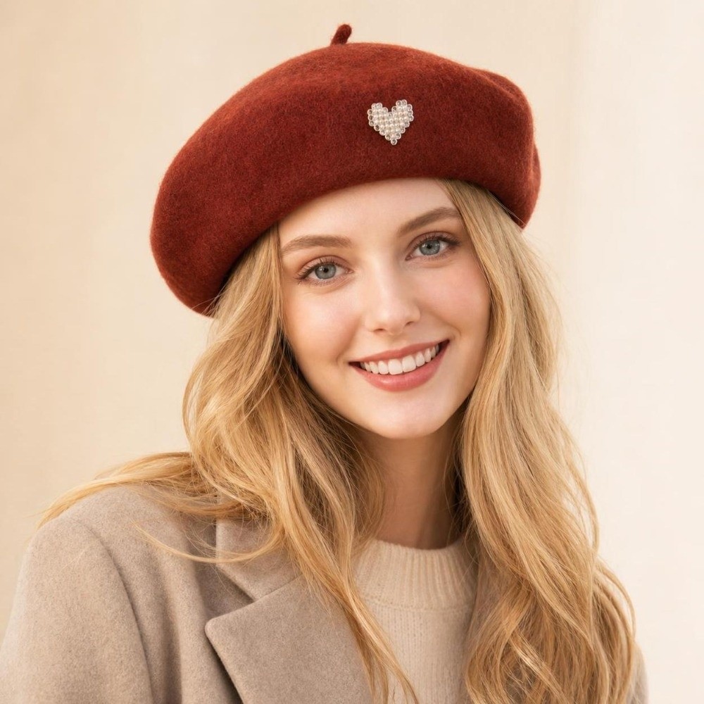패션 따뜻한 겨울 울 베레모 모자 레트로 단색 프랑스  - Beret French Wool 리뷰 및 가격