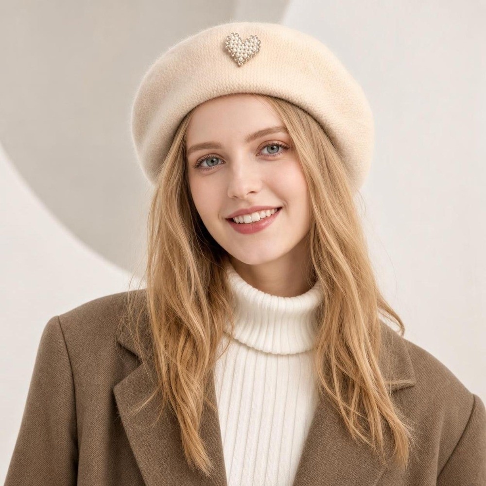 패션 따뜻한 겨울 울 베레모 모자 레트로 단색 프랑스  - Beret French Wool 리뷰 및 가격