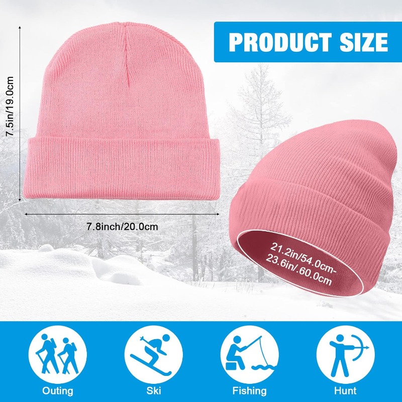 남녀공용 겨울용 두꺼운 비니 모자, 심리스 겨울 니트  - Beanie Cuffed Knit 리뷰 및 가격