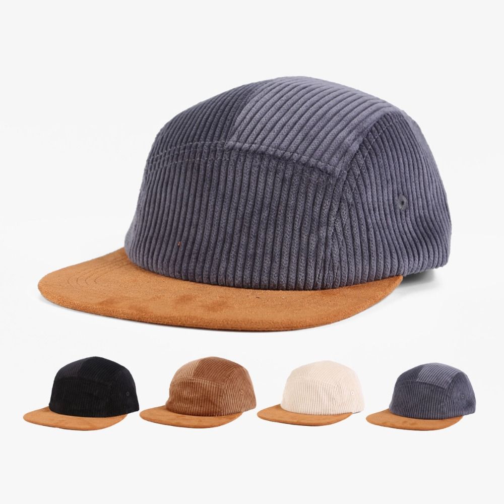 다용도 레트로 플랫 챙 야구 모자 5 패널 조절 가능  - Corduroy Cap 5 Panel 리뷰 및 가격