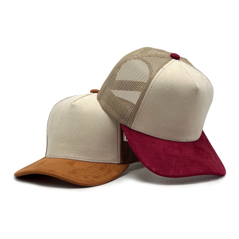 맞춤형 프린트 PU 가죽 라벨 로고 스웨이드 컬러 블록 - Baseball Cap Structured 리뷰 및 가격
