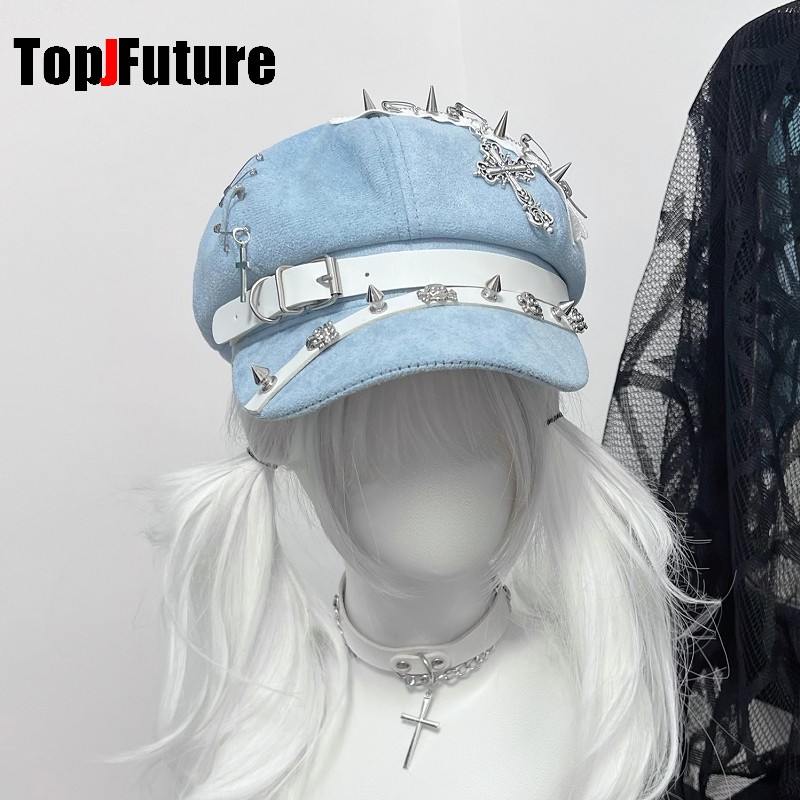 여성용 하라주쿠 팔각형 캡 고딕 펑크 로리타 서브컬쳐  - Dad Hat Cotton 리뷰 및 가격