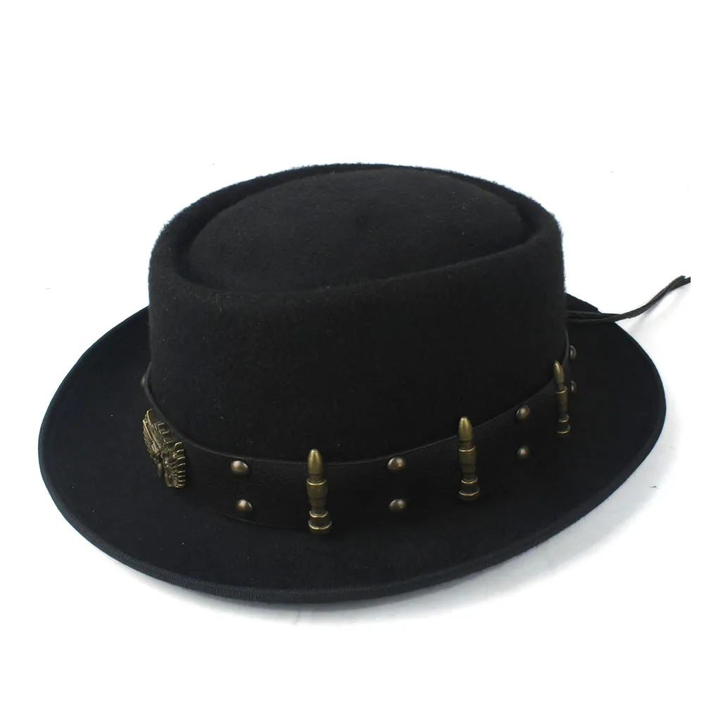남녀공용 펑크 벨트 패션 울 페도라 트릴비 파시네이터  - Fedora Hat Wool 리뷰 및 가격